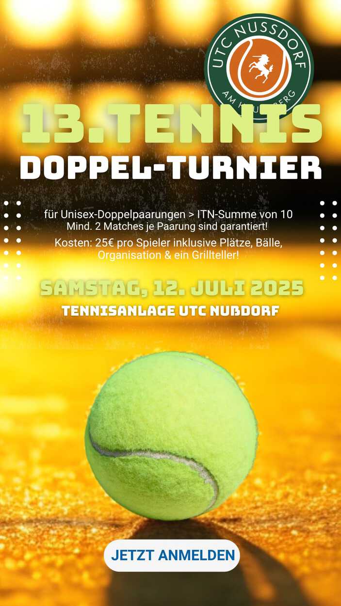 Das 13. Offenen Doppel-Turnier am 12.07.2025 war wieder ein großer Erfolg!