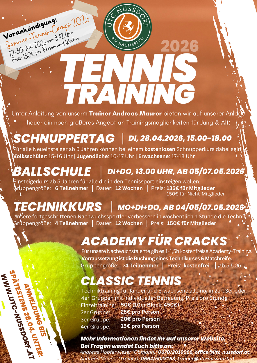 Mit Trainings in die neue Saison starten!