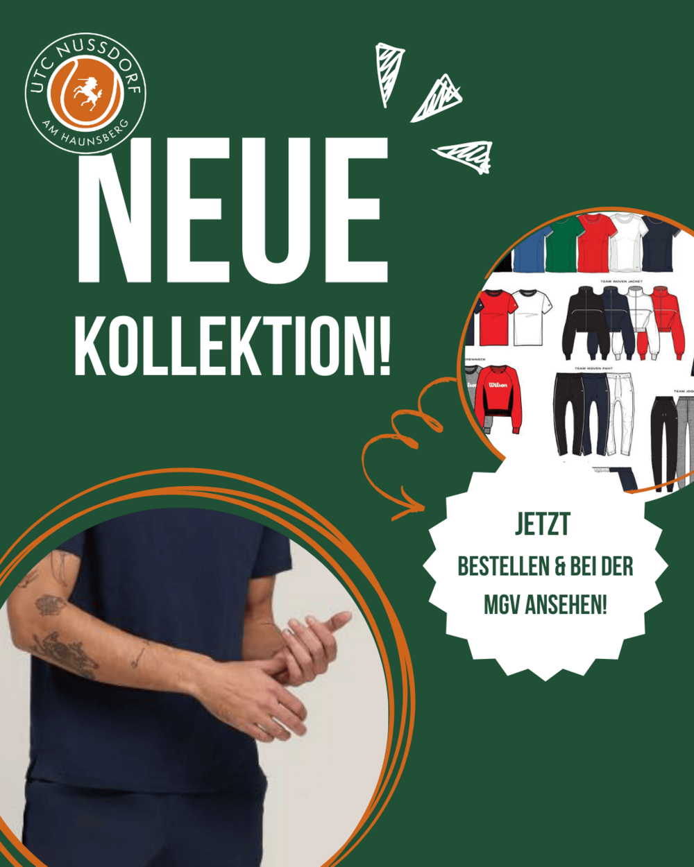 Die neue UTC Teamkollektion jetzt bestellen und bei der MGV ansehen!